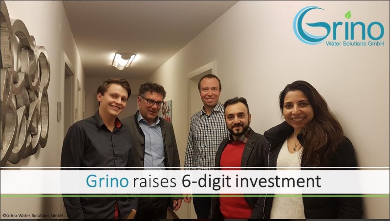 Grino announce a 6-digit investment