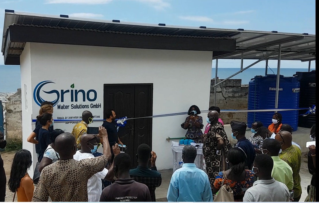 Grino commissioned the pilot project in Ghana